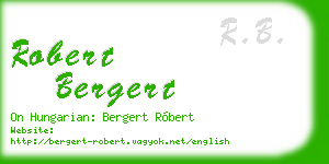 robert bergert business card